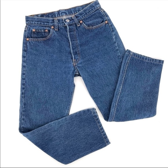 Levi's Denim - Levi’s 501 Dark Wash Denim High Rise Button Fly Jeans
